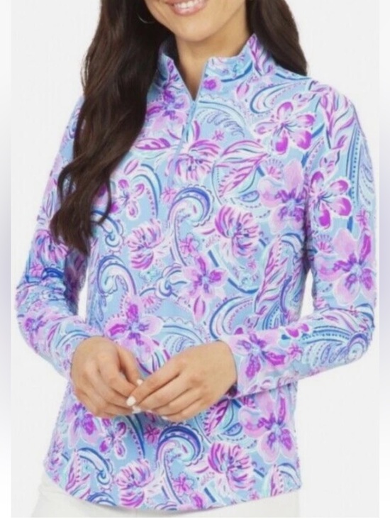 IBKUL Tops - NWOT, IBKUL S,  Quarter-Zip Pullover. Cool Max material SPF 50+ Mesh underarms